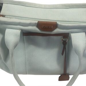 Rosetti Cream Shoulder Bag with Tan Accents